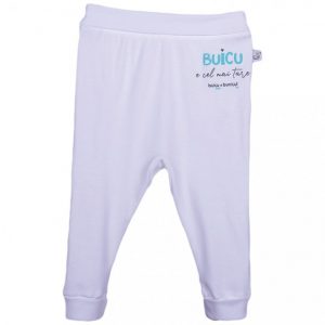 pantaloni lungi pentru bebelusi cu inscriptia buicu