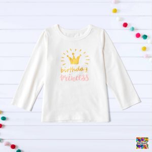 bluza cu maneci lungi si imprimeu pentru fetite