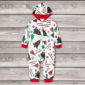 Pijama Clopotei pentru bebelusi cu maneca lunga si gluga